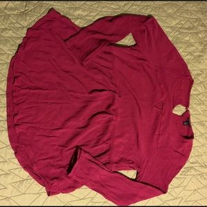 Torrid burgundy keyhole tunic